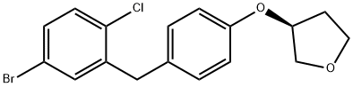 3S-{4-[Benzyloxy-(5-bromo-2-chloro-phenyl)-methyl] -phenoxy}-tetrahydro-furan